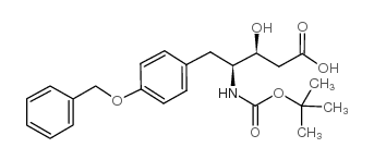 BOC-(3S,4S)-4-AMINO-3-HYDROXY-5-(4'-BENZOXYPHENYL)PENTANOIC ACID结构式