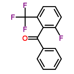 2-氟-6-(三氟甲基)苯甲酮结构式
