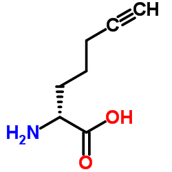 (R)-2-AMINOHEPT-6-YNOIC ACID结构式