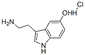 3-(2-aminoethyl)indol-5-ol hydrochloride结构式