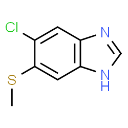 1H-Benzimidazole,5-chloro-6-(methylthio)-(9CI) structure