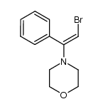 4-(2-bromo-1-phenylvinyl)morpholine结构式