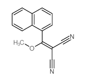 1-Naphthyl(methoxy) Propanedinitrile Structure