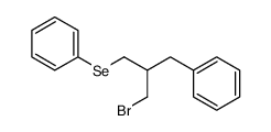 (2-bromomethyl-3-phenylselanylpropyl)benzene Structure