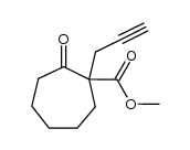 2-oxo-1-prop-2-ynyl-cycloheptanecarboxylic acid methyl ester Structure