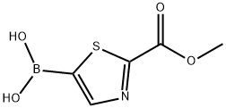 (2-(methoxycarbonyl)thiazol-5-yl)boronic acid structure