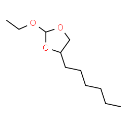 1,3-Dioxolane,2-ethoxy-4-hexyl-(9CI) structure