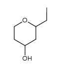 2-ethyltetrahydropyran-4-ol Structure