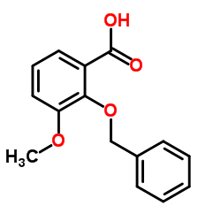 2-(Benzyloxy)-3-methoxybenzoic acid Structure