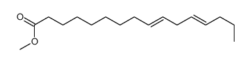 9,12-Hexadecadienoic acid methyl ester结构式