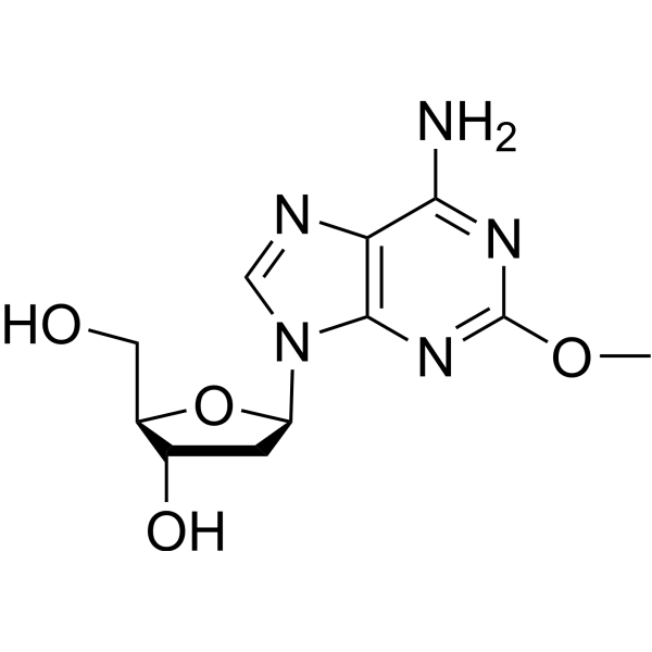 cladribine related compound a (20 mg) (2-methoxy-2'-deoxyadenosine) Structure