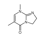 6,8-dimethyl-2,8-dihydro-3H-imidazo[1,2-a]pyrimidin-5-one结构式