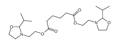 bis[2-[2-isopropyloxazolidin-3-yl]ethyl] adipate structure