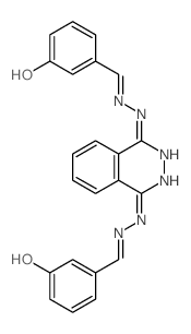 Benzaldehyde,m-hydroxy-, 1,4-phthalazinediyldihydrazone (8CI)结构式