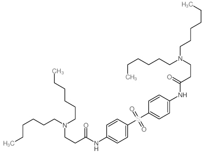 Propionanilide,4',4'''-sulfonylbis[3-(dihexylamino)- (8CI) structure