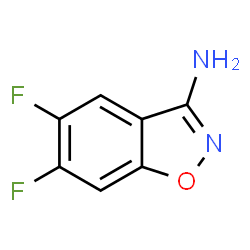1,2-Benzisoxazol-3-amine,5,6-difluoro-(9CI) structure