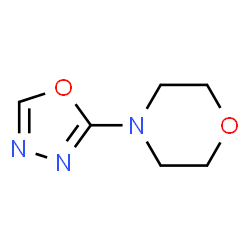 Morpholine,4-(1,3,4-oxadiazol-2-yl)- Structure