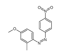 (4-methoxy-2-methylphenyl)-(4-nitrophenyl)diazene结构式