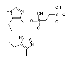 ethane-1,2-disulfonic acid, 4-ethyl-5-methyl-1H-imidazole结构式