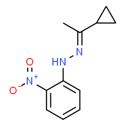 1-(1-cyclopropylethylidene)-2-(2-nitrophenyl)hydrazine Structure