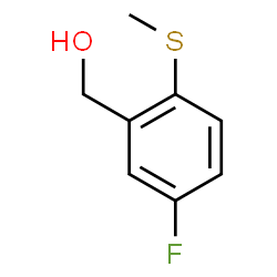 (5-Fluoro-2-methylsulfanylphenyl)methanol结构式