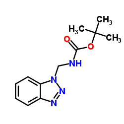 tert-butyl (1H-benzo[d][1,2,3]triazol-1-yl)Methylcarbamate Structure