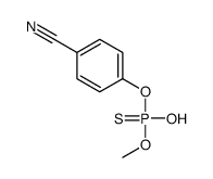 4-[hydroxy(methoxy)phosphinothioyl]oxybenzonitrile结构式