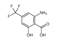 2-amino-6-hydroxy-4-(trifluoromethyl)benzoic acid结构式