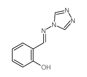 Phenol,2-[(4H-1,2,4-triazol-4-ylimino)methyl]-结构式