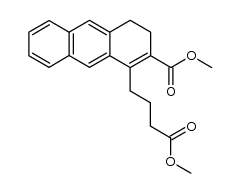 2-Carboxy-3,4-dihydro-1-anthracyl-γ-buttersaeure-methylester结构式