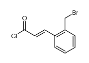(E)-3-(2-(bromomethyl)phenyl)acryloyl chloride结构式