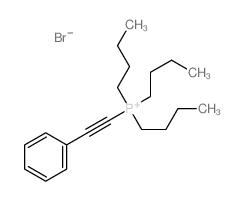 tributyl-(2-phenylethynyl)phosphanium结构式