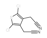 3,4-Thiophenediacetonitrile,2,5-dichloro- Structure