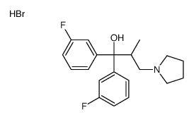 1,1-bis(3-fluorophenyl)-2-methyl-3-pyrrolidin-1-ylpropan-1-ol,hydrobromide Structure