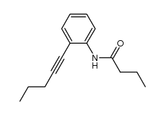 N-(2-(pent-1-yn-1-yl)phenyl)butyramide Structure