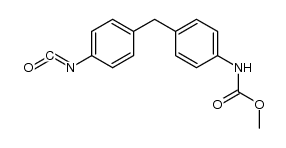 methyl (4-(4-isocyanatobenzyl)phenyl)carbamate结构式