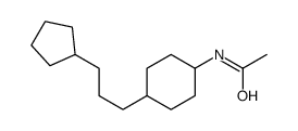 N-ACETYL-4-(3-CYCLOPENTYLPROPYL)CYCLOHEXYLAMINE structure