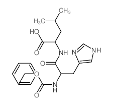 2-[[3-(3H-imidazol-4-yl)-2-phenylmethoxycarbonylamino-propanoyl]amino]-4-methyl-pentanoic acid Structure