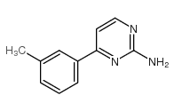 4-(3-甲基苯基)-2-氨基嘧啶结构式