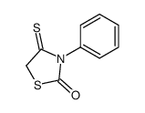 3-phenyl-4-sulfanylidene-1,3-thiazolidin-2-one结构式