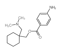 Cyclohexanemethanol,1-[(dimethylamino)methyl]-, 1-(4-aminobenzoate) Structure