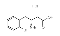 (R)-3-AMINO-4-(2-BROMOPHENYL)BUTANOIC ACID HYDROCHLORIDE structure