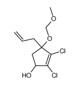 4-allyl-4-methoxymethoxy-2,3-dichlorocyclopent-2-en-1-ol结构式