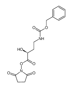 N-[(S)-4-benzyloxycarbonylamino-2-hydroxy-butyryloxy]succinimide Structure