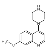 7-Methoxy-4-(piperazin-1-yl)quinoline Structure