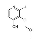2-iodo-3-(methoxymethoxy)pyridin-4-ol结构式