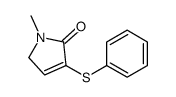 1-methyl-4-phenylsulfanyl-2H-pyrrol-5-one Structure
