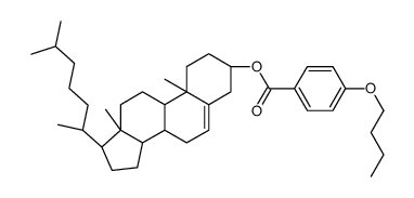 cholest-5-en-3β-yl p-butoxybenzoate structure