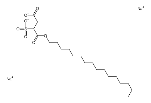 disodium 1-hexadecyl 2-sulphonatosuccinate Structure