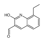 8-Ethyl-2-oxo-1,2-dihydro-3-quinolinecarbaldehyde结构式